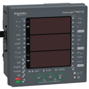پاورمتر اشنایدر PM2120 پورت RS485 نمایشگر LED هارمونیک 15