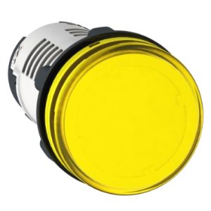 چراغ سیگنال اشنایدر باکالیت زرد با LED داخلی 230 تا 240 ولت AC