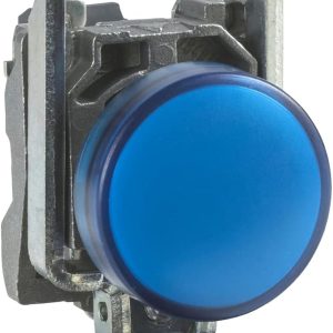 چراغ سیگنال اشنایدر فلزی آبی با LED داخلی 230 تا 240 ولت AC